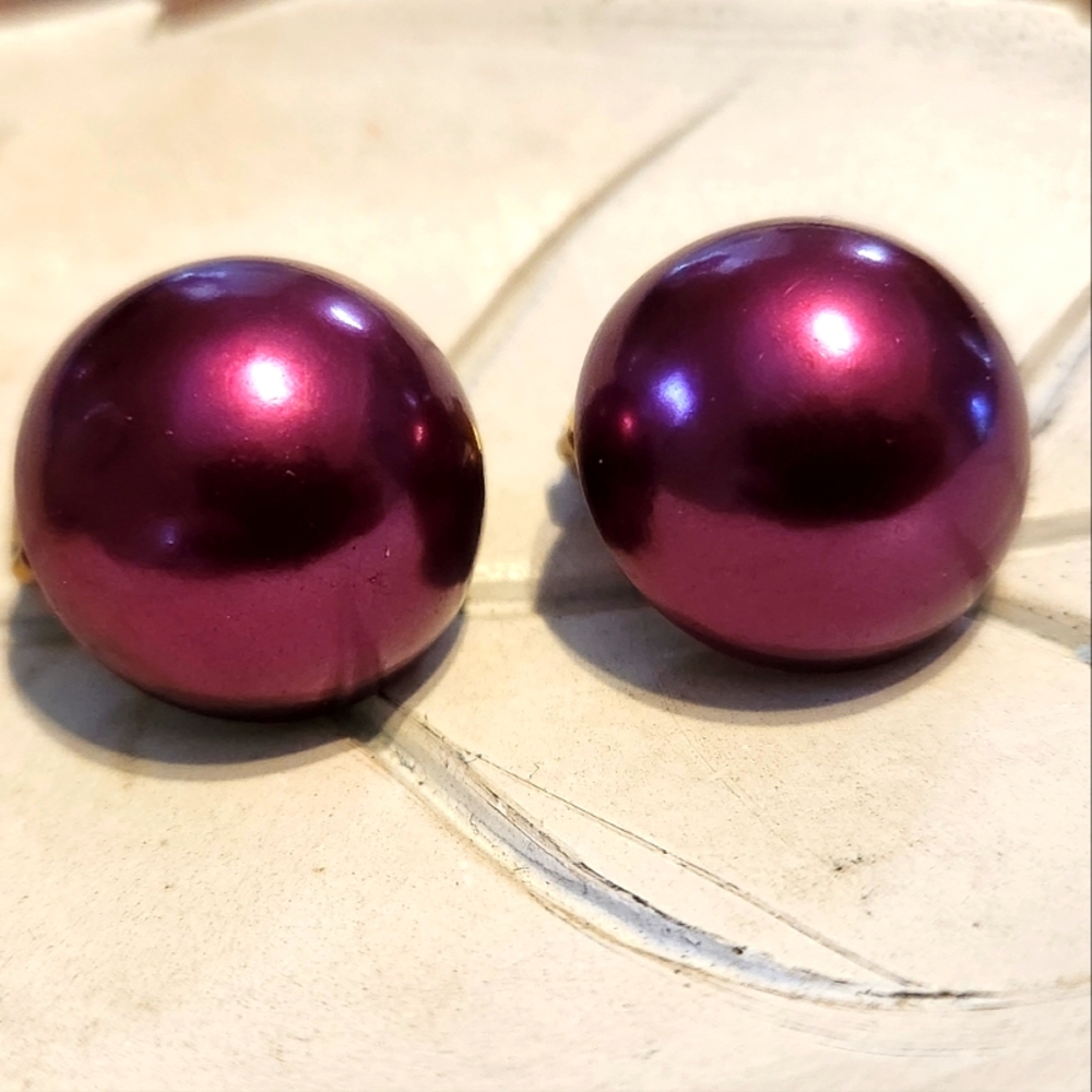 Button Earrings Vintage